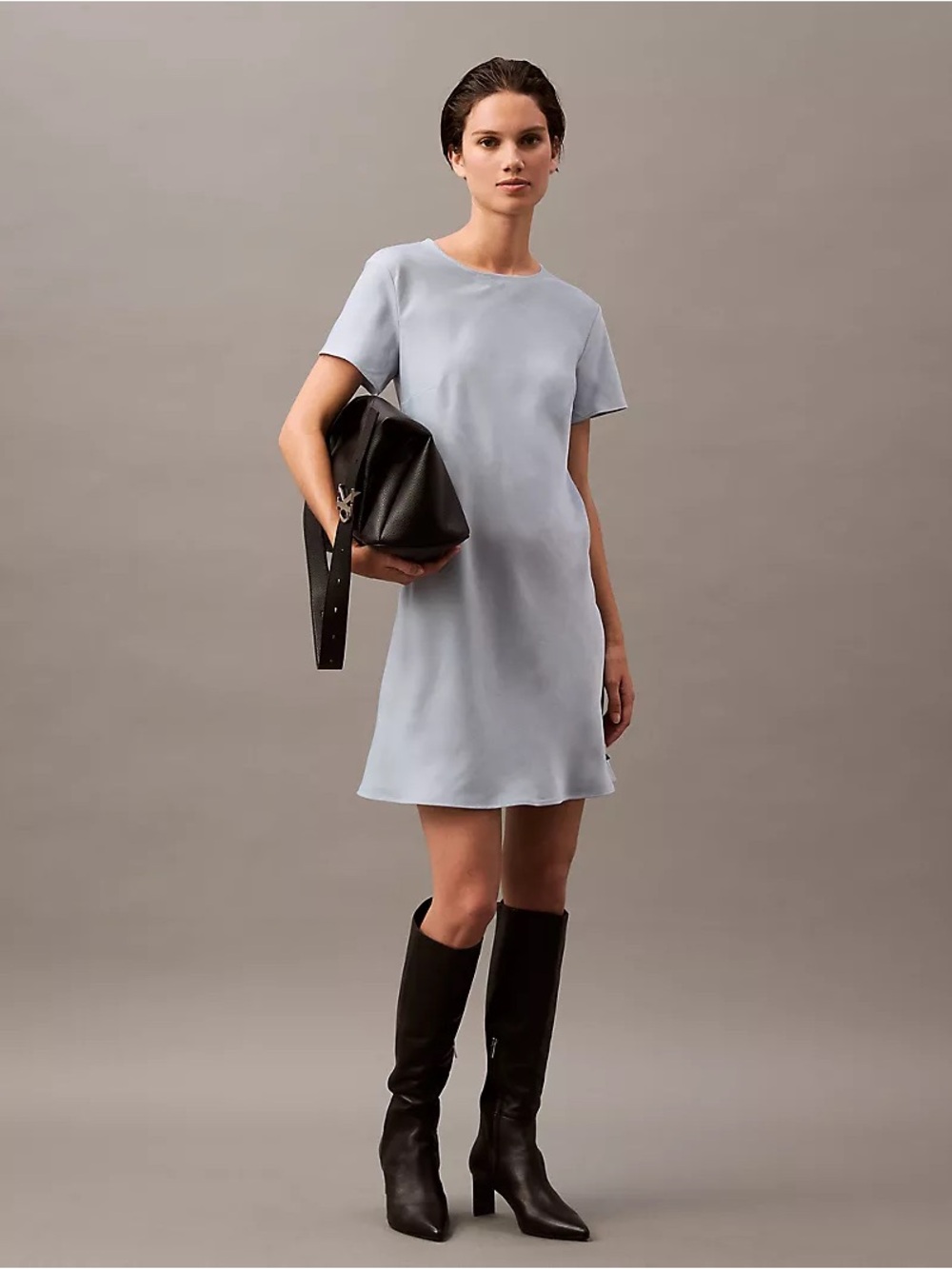 Calvin Klein Jeans Blue Mini T-Shirt Dress Size 2 Short Sleeve